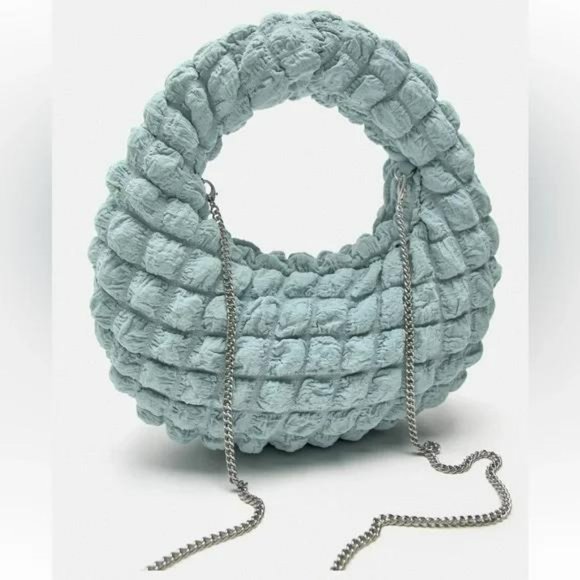 ZARA TEXTURED FABRIC BAG - Picture 4 of 6